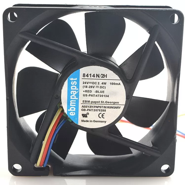Ebmpapst TYP 8414 N/2H 24V 2.4W 8cm 8025 3Pin cooling fan