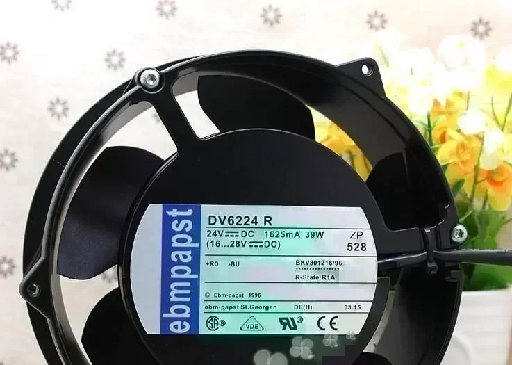 Ebmpapst DV6224R 24V 39W 1.625A 172*51MM the inverter fan ACS800 DV 6224 R