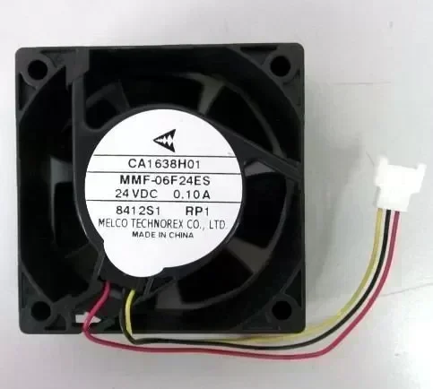 MELCO TECHNOREX CA1638H01 MMF-06F24ES-RP1 24VDC 0.10A Fan
