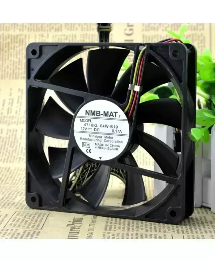 Original NMB 4710KL-04W-B19 12CM 12025 0.17A 12V Fan