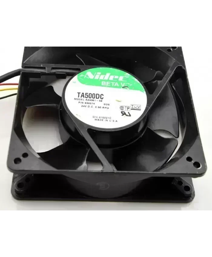 Original Nidec TA500DC A34361-58 24V 0.50A 12CM Cooling Fan