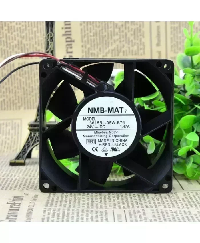 Original NMB 3615RL-05W-B76 9038 24V 1.47A 9CM control speed fan