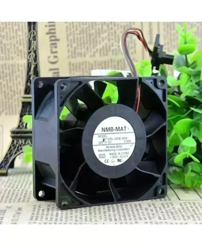Original NMB-MAT 3115RL-05W-B66 DC24V 0.50A control speed fan