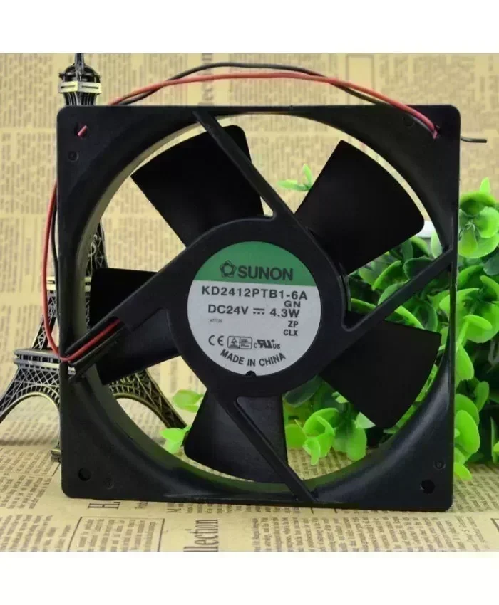 Original SUNON KD2412PTB1-6A GN 12cm 1225 24V Cooling fan