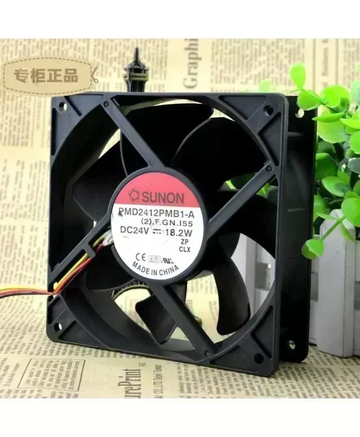 Original SUNON PMD2412PMB1-A 12CM 24V 18.2W 3 wires Fan