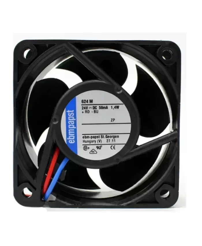 Original Ebmpapst 624M 24V 1.4W 6025 6CM Cooling fan
