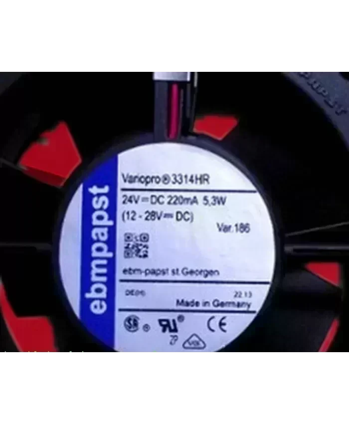 Original ebmpapst 3314HR DC24V 220MA 5.3W 92*92*32MM fan