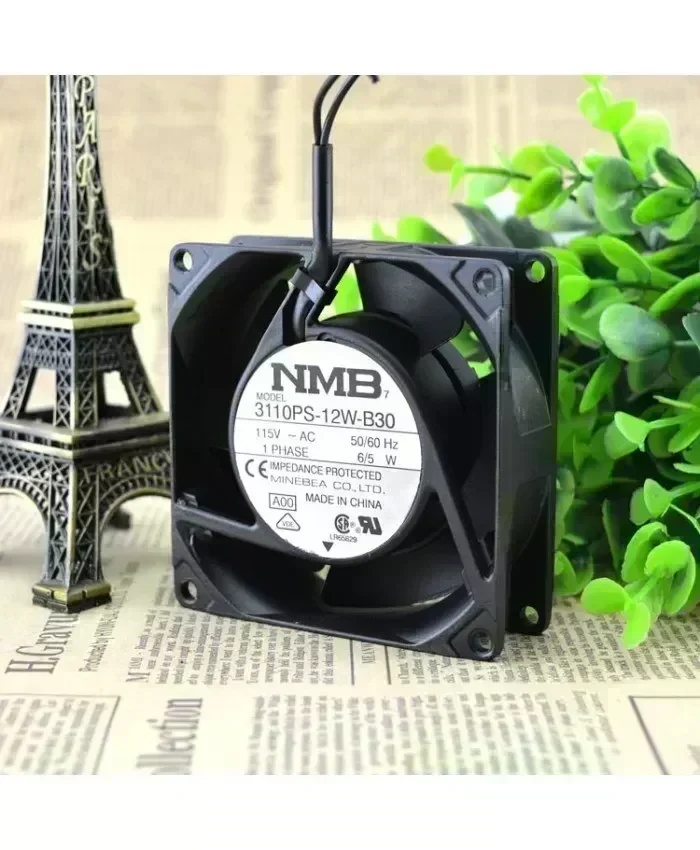 Original NMB 3110PS-12W-B30 115V 6/5W 8025 fan