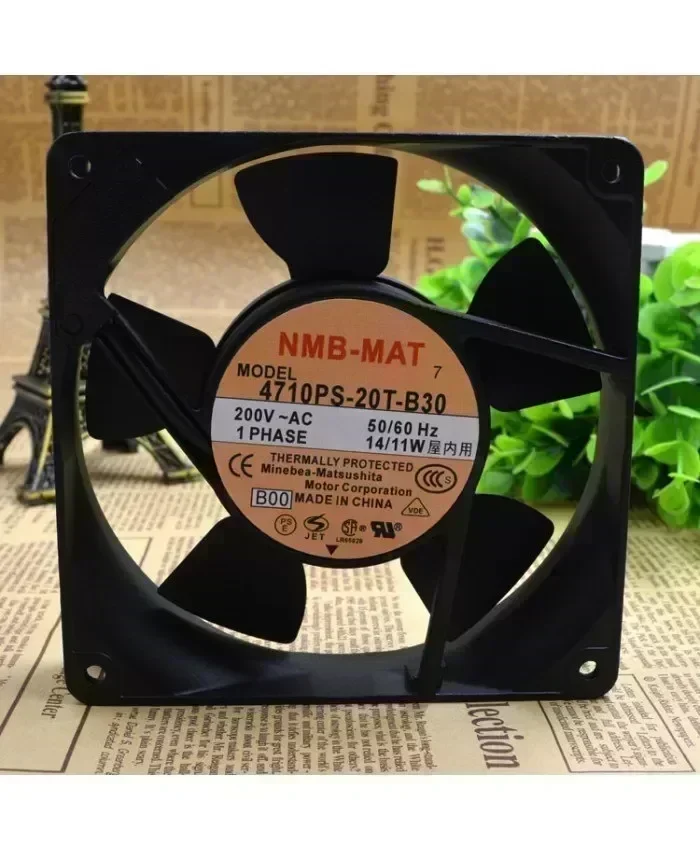 Original NMB 4710PS-20T-B30 120*120*25MM 200V 14/11W fan