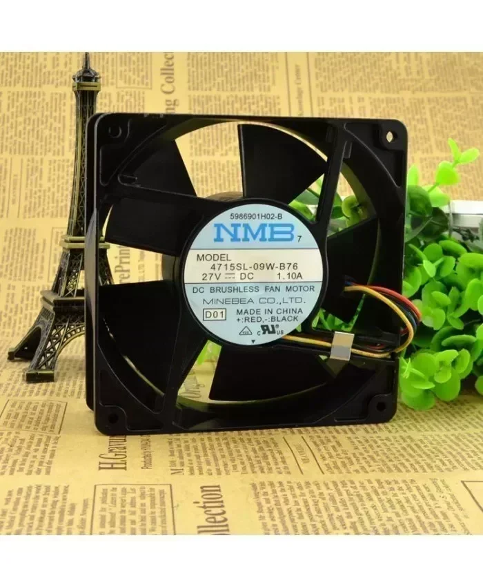 Original NMB 4715SL-09W-B76 27V 1.10A 12038 cooling fan