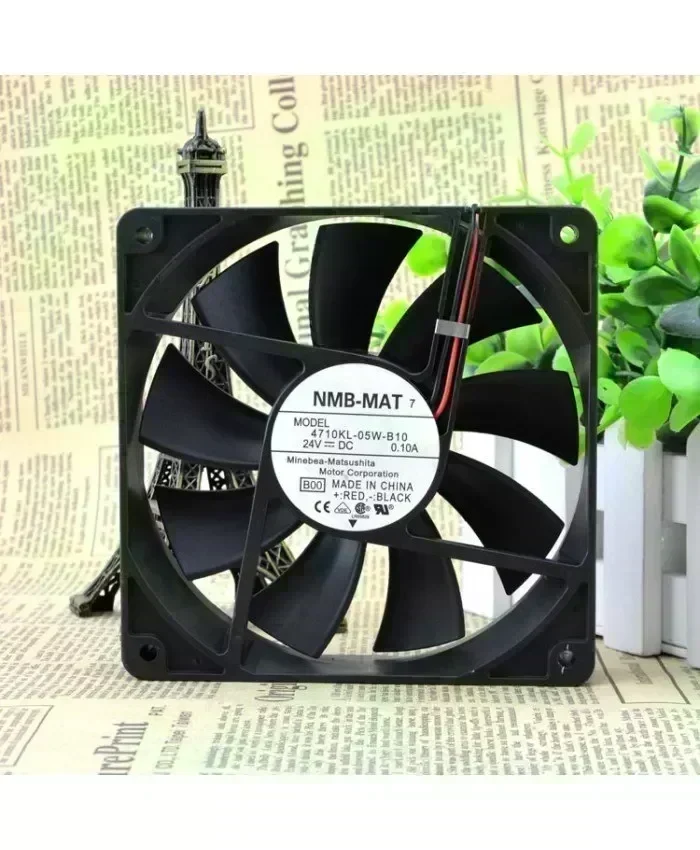 Original NMB-MAT 4710KL-05W-B10 12025 12CM 24V 0.10A Fan