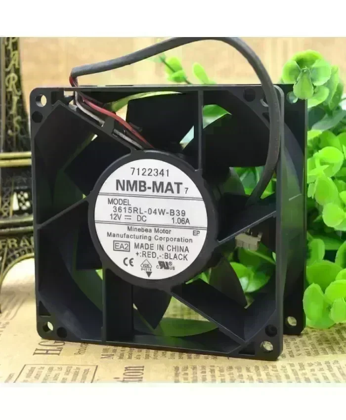 Original NMB-MAT 3615RL-04W-B39 12V 1.06A 92*92*38MM 3 lines fan