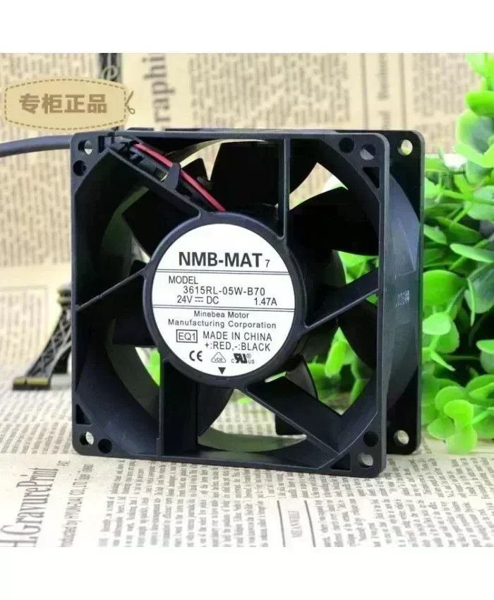 Original NMB-MAT 3615RL-05W-B70 24VDC 92X38.4MM 7200RPM fan