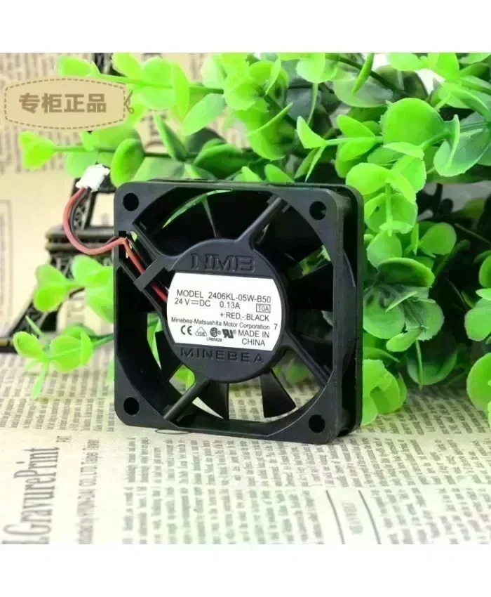 Original NMB-MAT 2406KL-05W-B50 DC 24V 0.13A 60*60*15mm Fan
