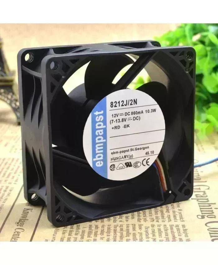 Original EBMPAPST 8212J/2N 12V 10.3W Cooling fan