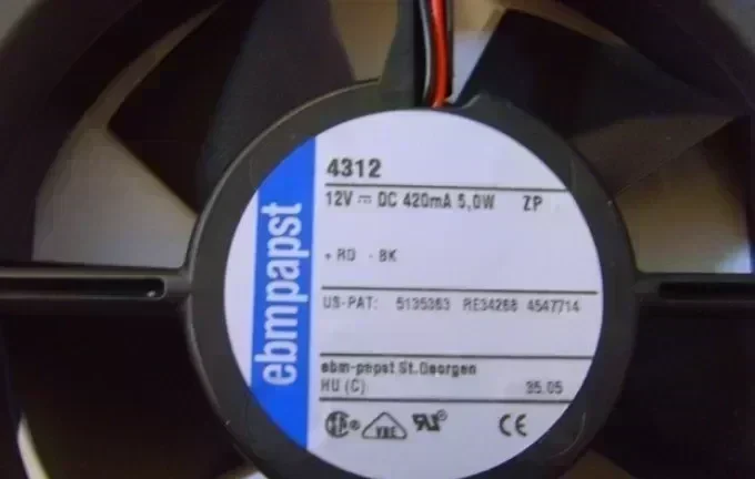 Original ebmpapst 4312 12032 12V cooling fan