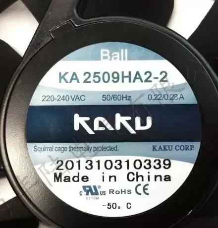 Original KAKU CORP KA2509HA2 220V 240V 0.31A/0.29A fan