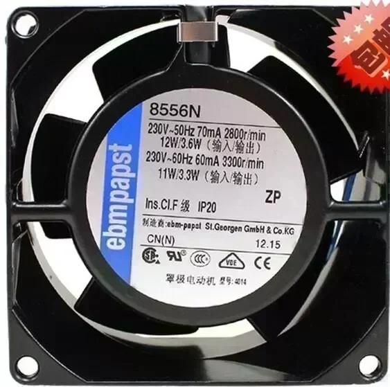 Original ebmpapst 8556N 8038 8cm 230V fan