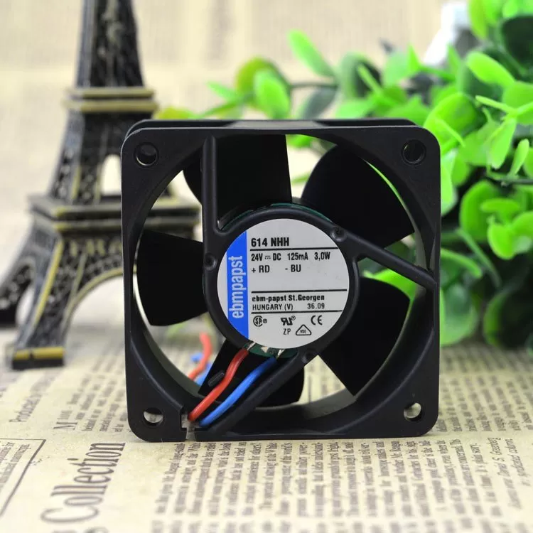 Original PAPST GEORGEN GERMANY TYP 614 24V 2.5W fan