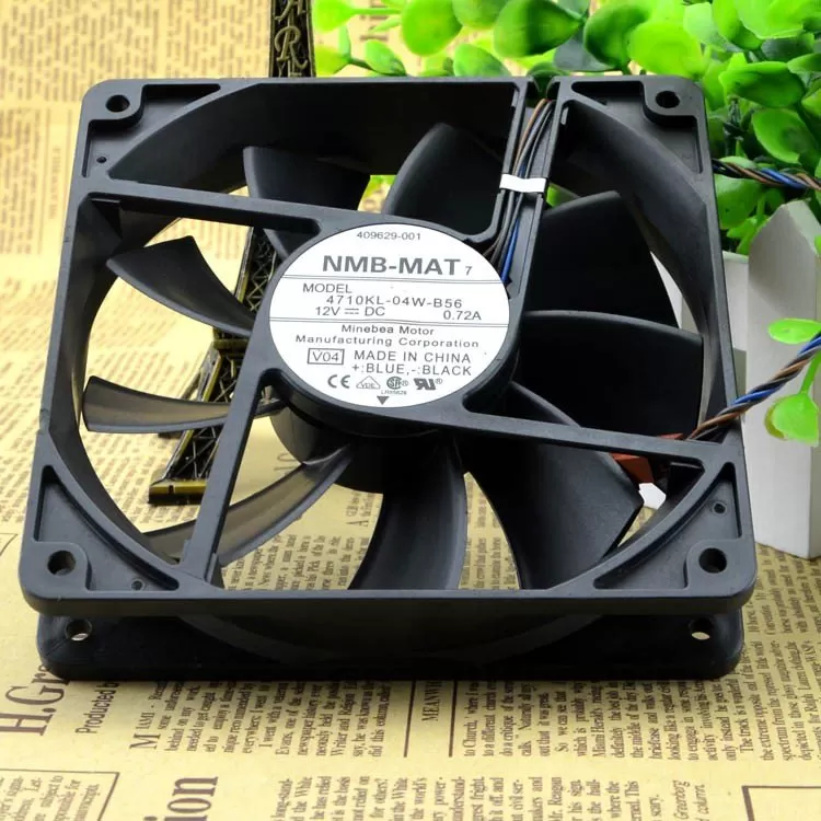 Original NMB-MAT 4710KL-04W-B56 12V 0.72A fan