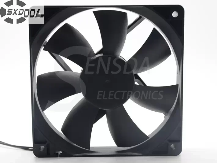 SXDOOL brushless EC electric axial fan motor 120*120*25 mm 120mm 12cm double voltage 115V 230VAC 50/60Hz 7W 2600RPM 100.2CFM