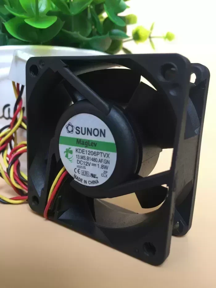 Original SUNON KDE1206PTVX 6025 DC 12V1.8W 60 * 60 * 25mm three-wire cooling fan