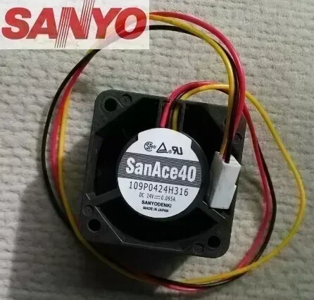 Original Sanyo 4CM4028 24V 0.095A 109P0424H316 quality assurance inverter cooling fan
