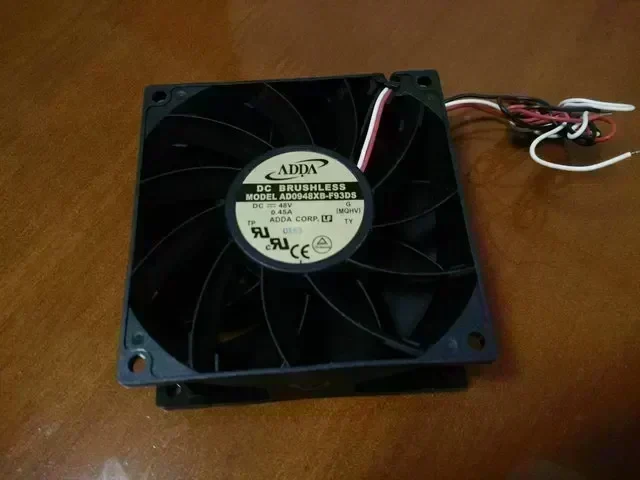 New Original for ADDA AD0948XB-F93DS 9CM 9238 48V 0.45A double ball bearing three wires cooling fan