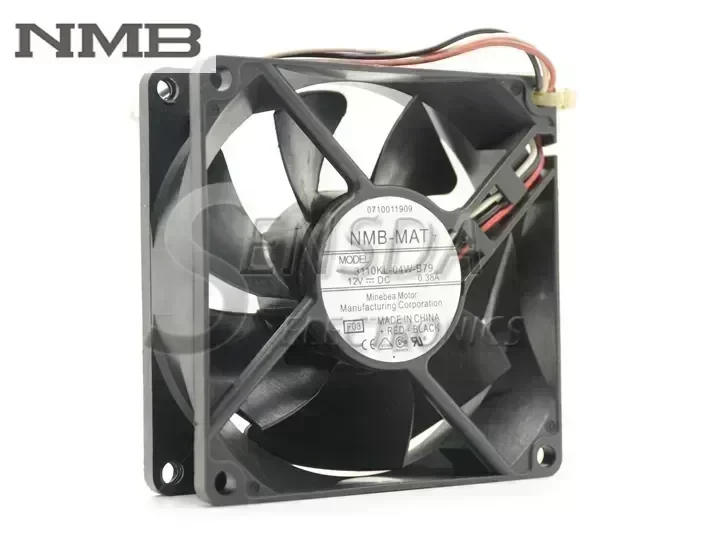 Original NMB 3110KL-04W-B79 8025 80mm 8cm DC 12V 0.38A For 2851 2821 switch CPU Cooler Cooling Fan