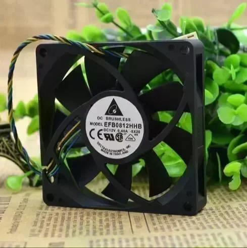 Delta EFB0812HHB 12V 80*80*15mm 0.4A 4-line PWM intelligent temperature control cooling fan