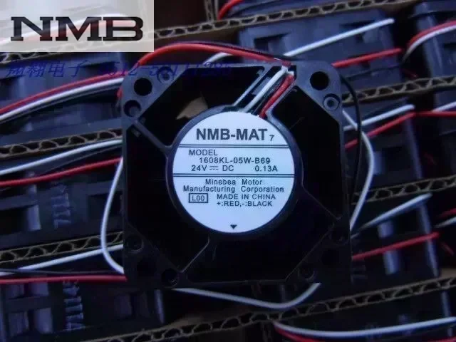 Original NMB 1608KL-05W-B69 4020 4cm 40*40*20MM 24V 0.13A cooling server axial fan