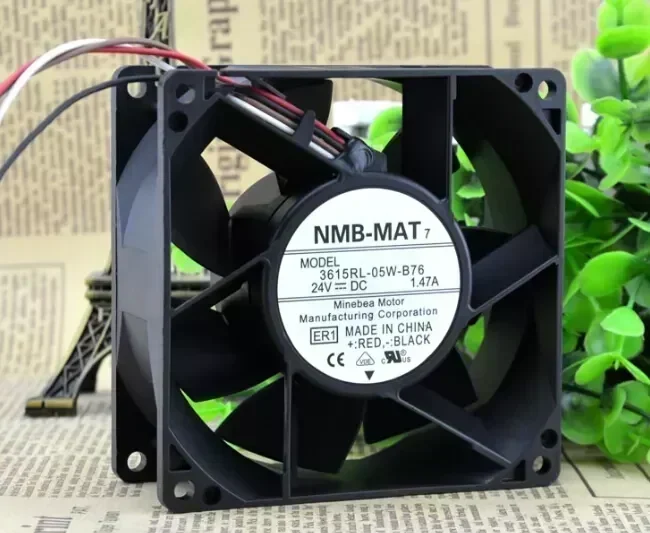 Wholesale: NMB 3615RL-05W-B76 90*90*38 24V 1.47A 9CM converter fan