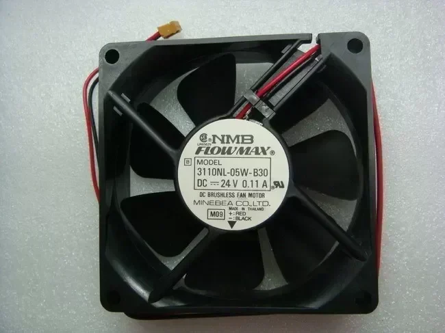 Original for NMB 3110NL-05W-B30 DC24V 0.11A 80*80*25MM 8cm Inverter Cooling Fan