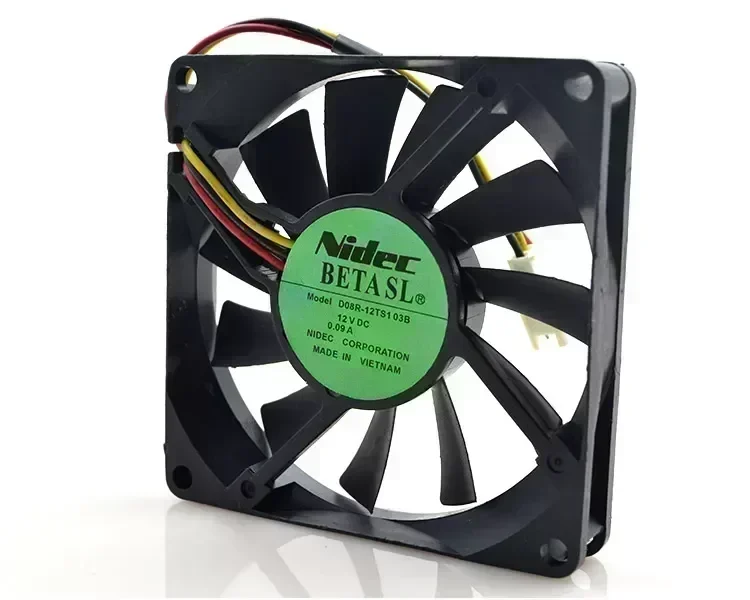 New original D08R-12TS103B 8015 12V 0.09A 8CM 3-wire ultra-quiet cooling fan