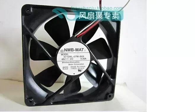 The original NMB 4710NL-07W-B69 12CM 12025 48V 0.2A120 x 120 x 25mm inverter Case Fan