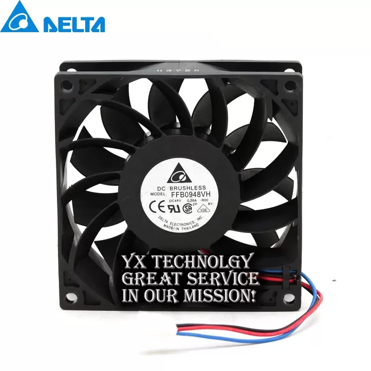 Original FFB0948VH 92*92*25MM 9225 48V 0.26A PWM speed control air volume fan for Delta - Image 2