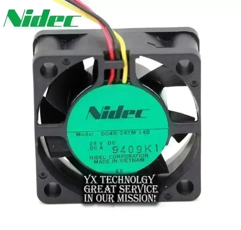 Nidec New original 4015 24V 0.06A D04R-24TM 14B inverter fan signal detection for nidec 40*40*15mm