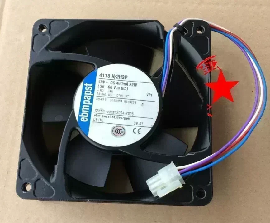 1Pcs ebmPAPST 12038 48v 22W 4118N / 2H3P cooling fan 4-wire