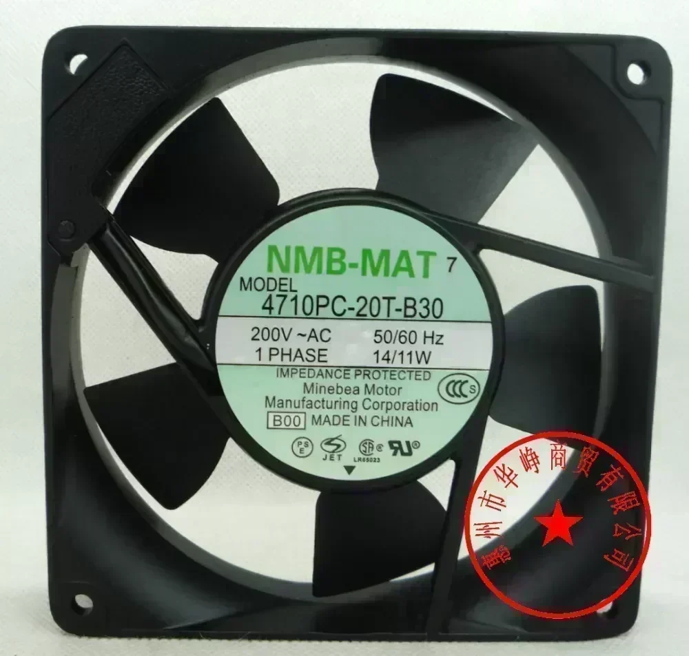 4710PC-20T-B30 200V 14/11W NMB 4710PS-22T-B20 120*120*25MM 9/8W 220V 12cm cabinet cooling fan