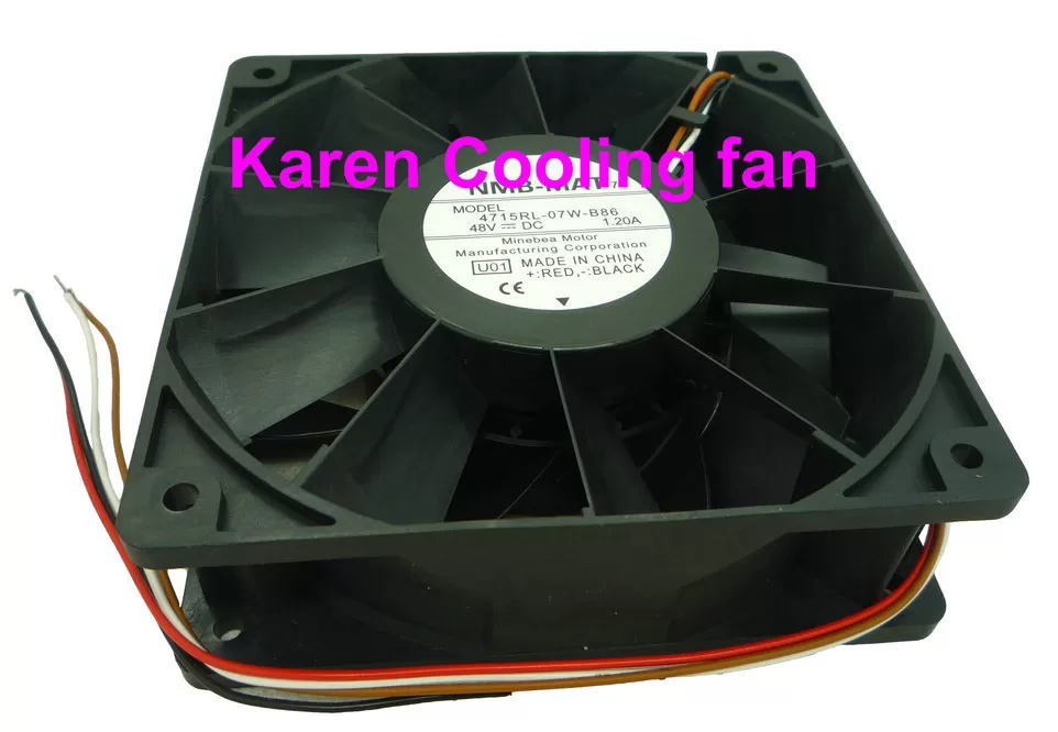 New Original NMB 12CM 4715RL-07W-B86 12038 48V 1.2A Cooling Fan ; 12038 24v 0.65a - Image 4