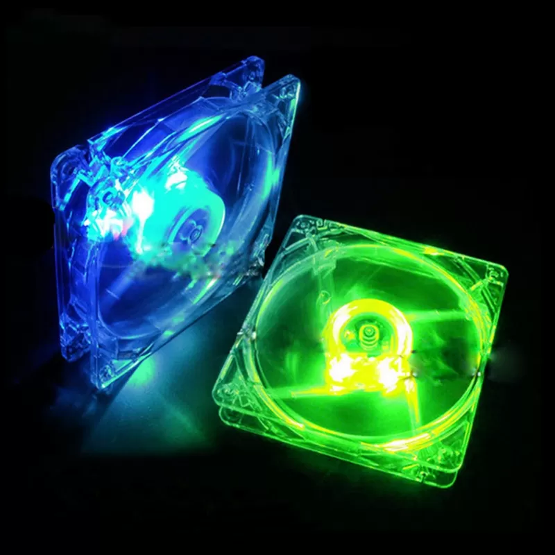 4 LED 120 x 120 x 25mm Fans 4pin Hydraulic Bearing LED Blue Computer Case Cooling Fan for Computer Case 120mm Fans