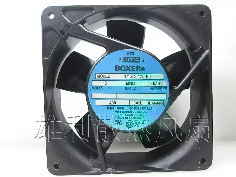 Free Delivery.4715FS-12T-B50 original 115V 120X120X38 anti-leaf aluminum frame AC fan