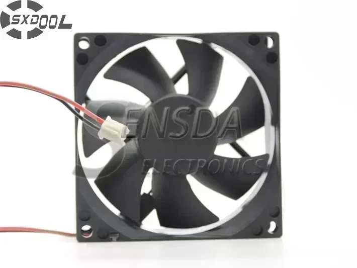 SXDOOL 8cm 80mm cooling fan 8025 80*80*25 80X80X25 mm Sleeve DC 24V 0.15A case cooling fan 2-wire 2pin quiet low noise