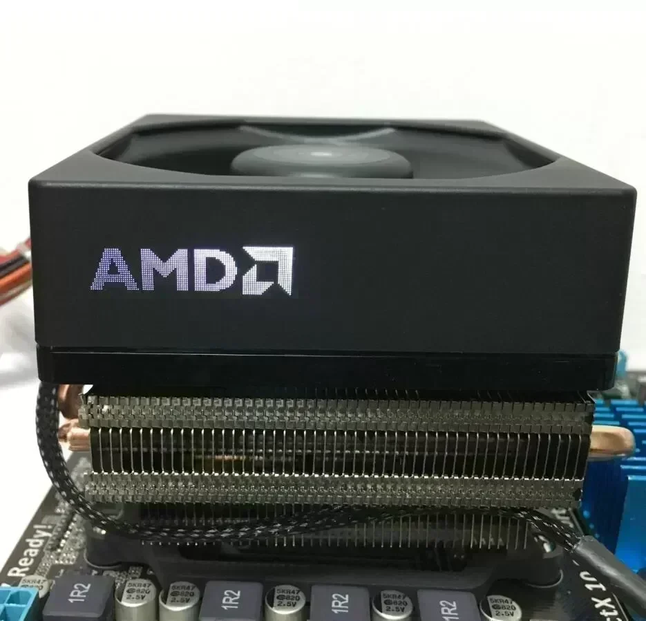AMD FX-Series FX-8350 8300 Boxed CPU Original processor Cooler fan heat sink 4 Lines Brass radiator Coolers fans Radiator fan