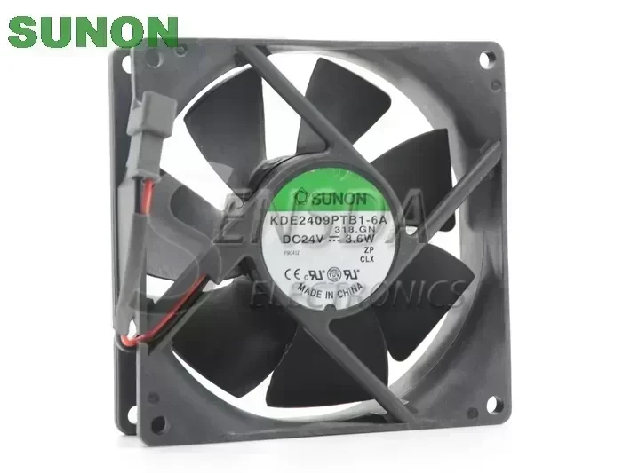 Original SUNON KDE2409PTB1-6A 9CM 92*92*25MM 9225 24V 3.6W case server inverter fan