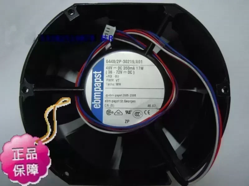 New Original German EBMPAPST 6448/2P-30219/A01 DC48V 0.35A 18.5W 172*51MM Inverter drive cooling fan