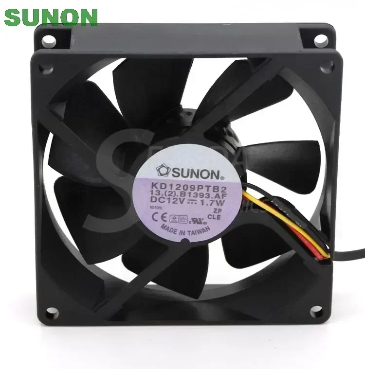 Original SUNON 9225 KD1209PTB2 90mm 9cm DC 12V 1.7W 3Wire server inverter axial Cooling Fans blower