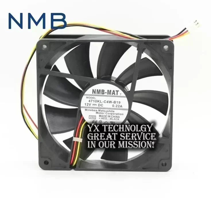 New and Origina 4710KL-C4W-B19 12025 12cm 12V 0.22A plasma TV fan for NMB 120*120*25mm