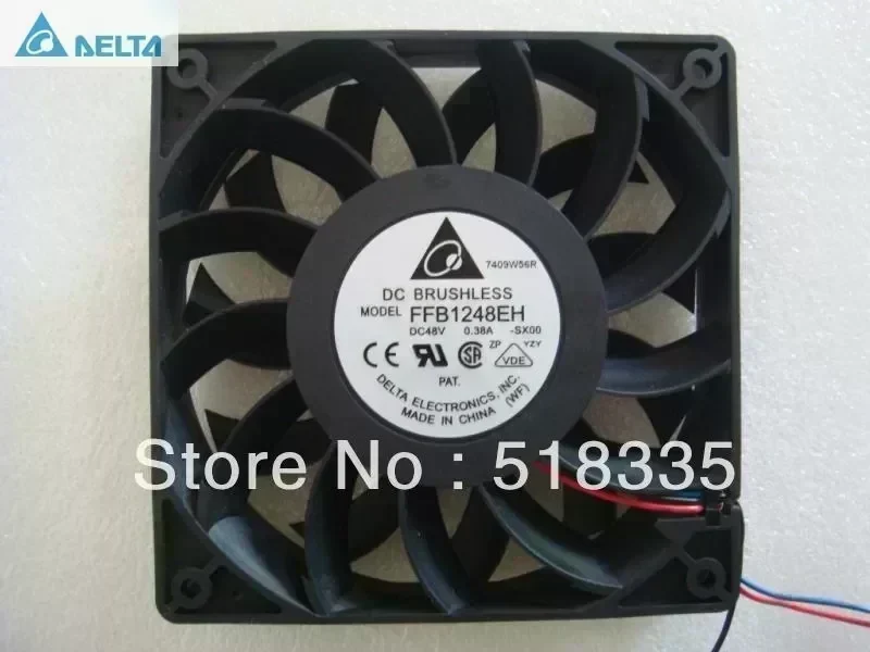 Delta FFB1248EH 12CM 120MM 1225 12025 120*120*25MM 48V 0.38A cooling fan