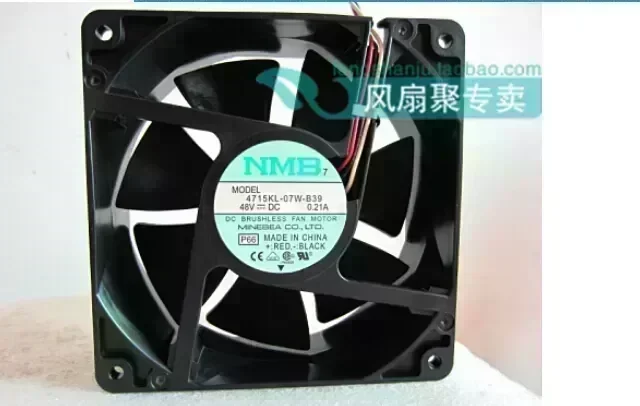 New original NMB 4715KL-07W-B39 48V 0.21A 12cm12038 120*120*38MM three lines radiating fan